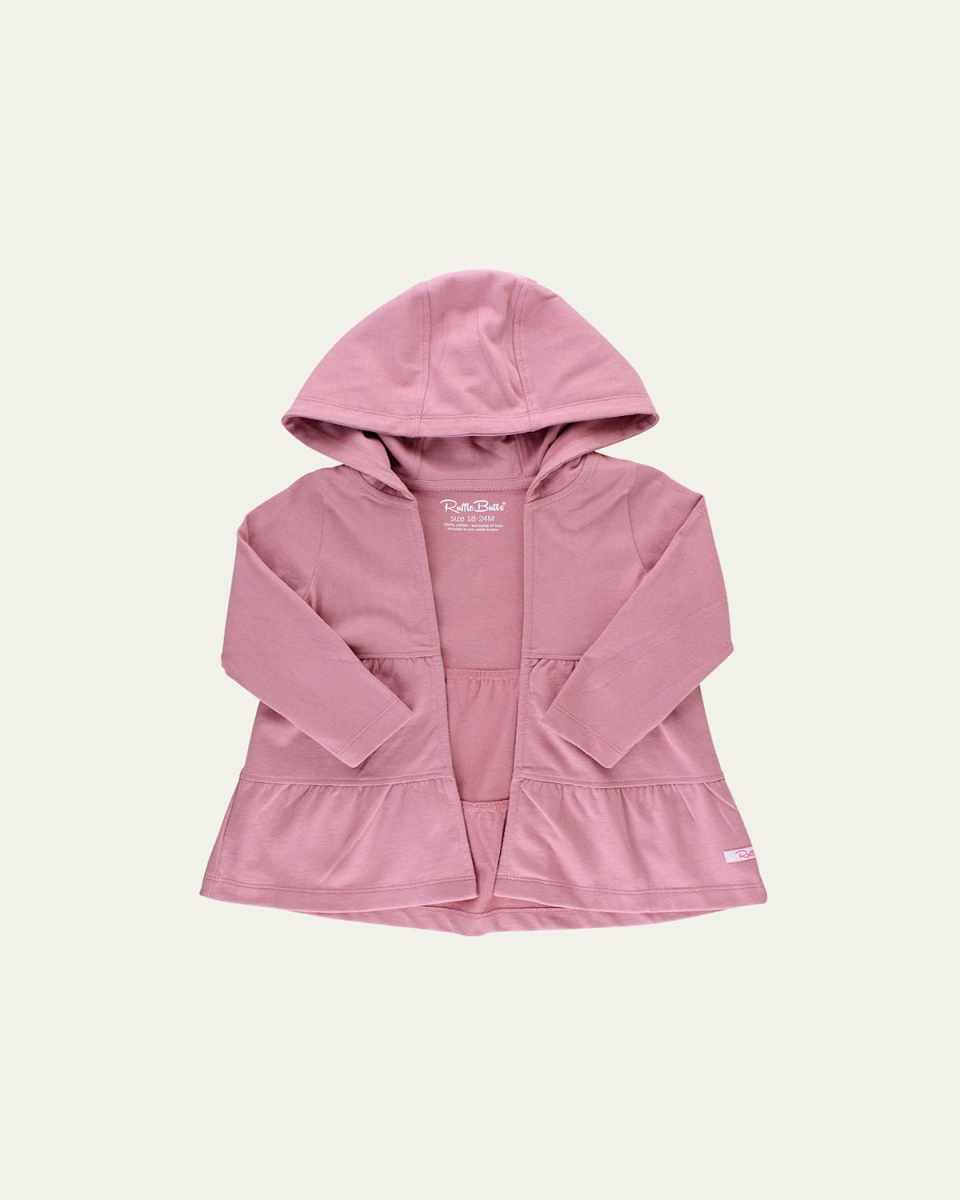 Girl's Cotton Hooded Cardigan, Size 3